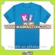 customized spandex blue high quality children's t-shirts