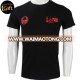 iGift Custom printing black short sleeve 100% cotton t shirt men